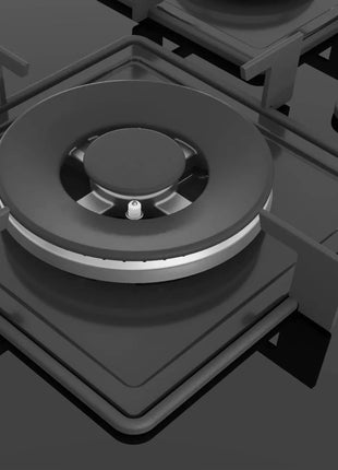 Bosch Built in Gas Hob Black Tempered glass Glass 4 Burner Auto Ignition 75 cm Italian Double Ring Burners (PNI7B6B10I) 