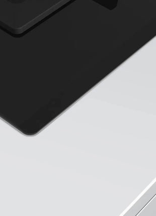 Bosch Built in Gas Hob Black Tempered glass Glass 4 Burner Auto Ignition 90 cm Full Brass 3D Ring Burners with Matt Black Heat Shields & Cast Iron pan supports (PNF9B6G20I) 