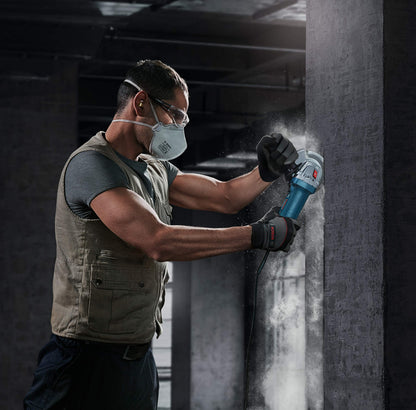 Bosch GWS 900-100 Heavy Duty Electric Angle Grinder, 900W, M10, 100 mm Disc Dia., Lockable Switch, Direct Cooling, 1.9 kg + Wrench, Protective Guard & Auxiliary Handle, 1 Year Warranty 