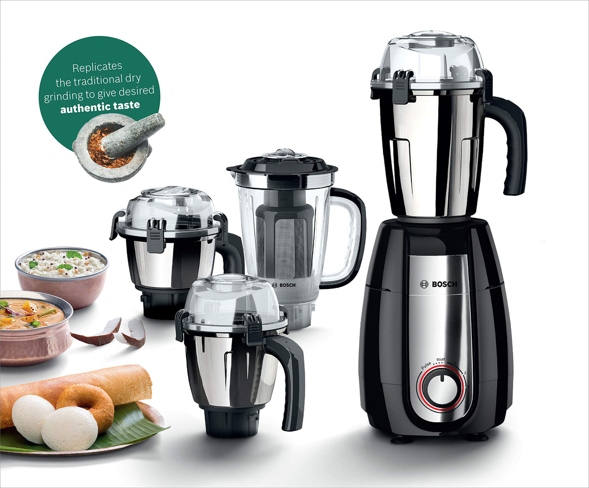 Bosch Pro 1000W Mixer Grinder MGM8842MIN - Black 