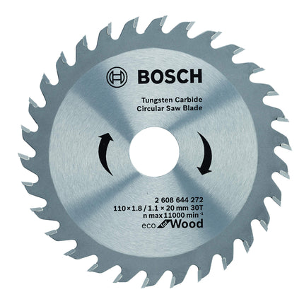 Bosch Professional Circular Saw Blade For Wood 4''/ 100mm Dia, 20mm Bore, 30 Teeth, Pack Of 1 