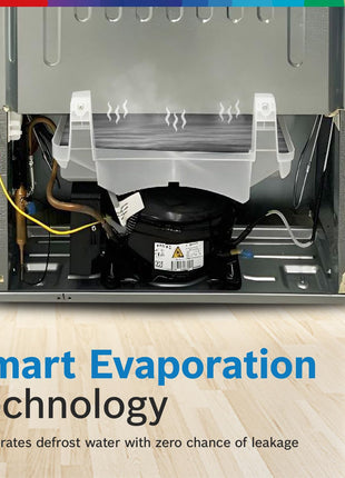 Bosch SmartChoice 207 L, 3 Star, Single Door Refrigerator with Industry's largest base drawer & veg box*(CST20S23PI,Fine Steel) |18 Hr Cooling Retention, 2.5x Faster Cooling, smart inverter compressor 