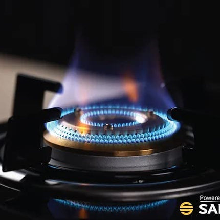 Bosch Tabletop Cooktop 60 cm 4 Burner - PNP0E6W10I, XXL Burner, Safety, Reliability, High Efficiency, Life Warranty* on Glass 