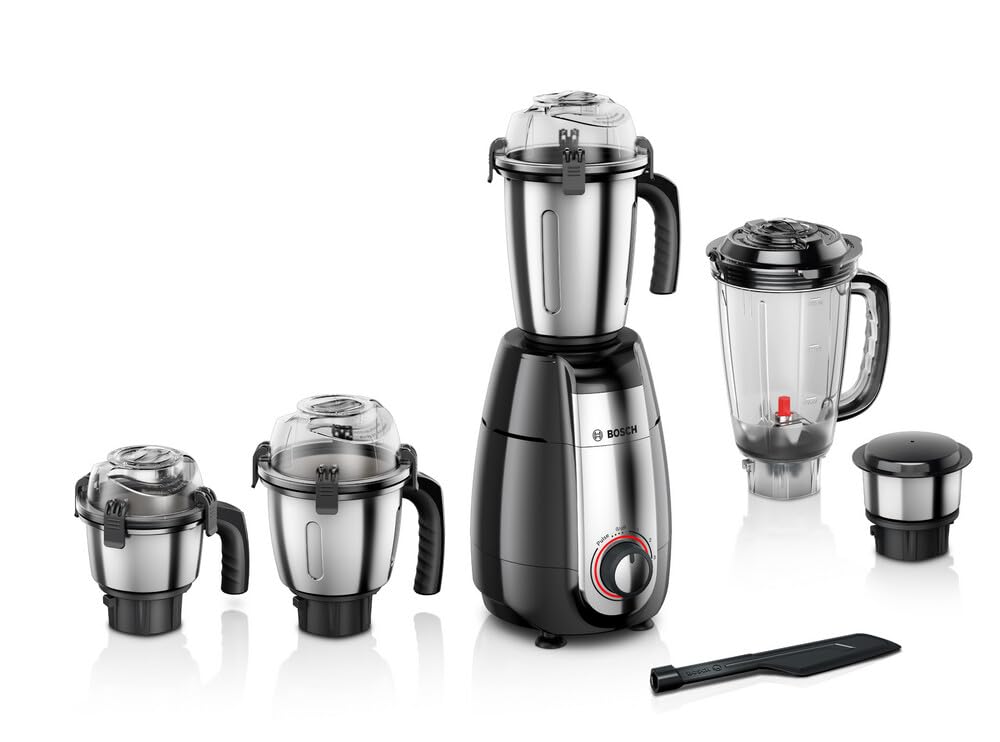 Bosch TrueMixx Pro MGM8856BIN 1000 Watt 5 Jar Mixer Grinder, (Black) 