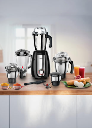 Bosch TrueMixx Pro MGM8856BIN 1000 Watt 5 Jar Mixer Grinder, (Black) 