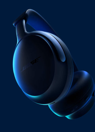 Bose QuietComfort Ultra Bluetooth Headphones, Wireless Headphones with Spatial Audio, Over Ear Noise Cancelling Headphones with Mic, Up to 24 Hours of Battery Life, Lunar Blue - Limited Edition Color 