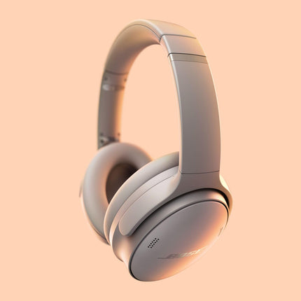 Bose QuietComfort Wireless Noise Cancelling Headphones, Bluetooth Over Ear Headphones with Up to 24 Hours of Battery Life, Sandstone - Limited Edition Color 