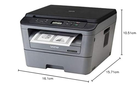 Brother DCP-L2520D Automatic Duplex Laser Printer with 30 Pages Per Minute Print Speed, Multifunction (Print Scan Copy), 2 in 1 (ID) Copy Button, LCD Display, 32 MB Memory, 250 Sheet Paper Tray, USB 