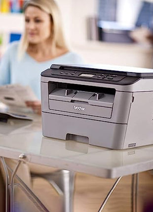 Brother DCP-L2520D Automatic Duplex Laser Printer with 30 Pages Per Minute Print Speed, Multifunction (Print Scan Copy), 2 in 1 (ID) Copy Button, LCD Display, 32 MB Memory, 250 Sheet Paper Tray, USB 