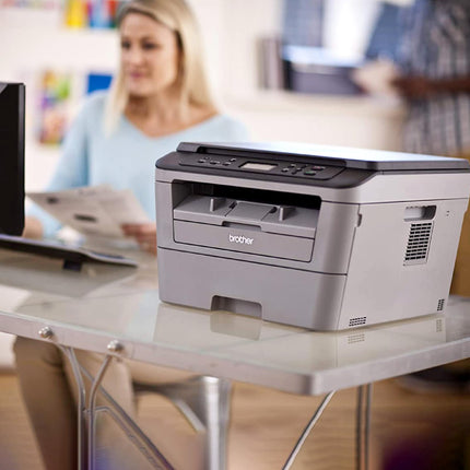 Brother DCP-L2520D Automatic Duplex Laser Printer with 30 Pages Per Minute Print Speed, Multifunction (Print Scan Copy), 2 in 1 (ID) Copy Button, LCD Display, 32 MB Memory, 250 Sheet Paper Tray, USB 