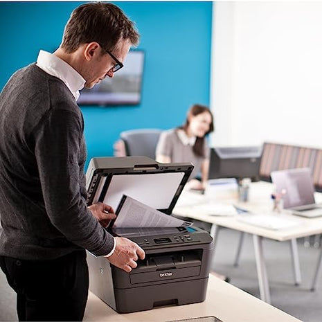 Brother DCP-L2541DW Auto Duplex Laser Printer With 30 PPM Print Speed, Multifunction Print Scan Copy, Automatic Document Feeder, 2 in 1 ID Copy Button, (WIFI, WIFI Direct, LAN, USB), Free Installation 