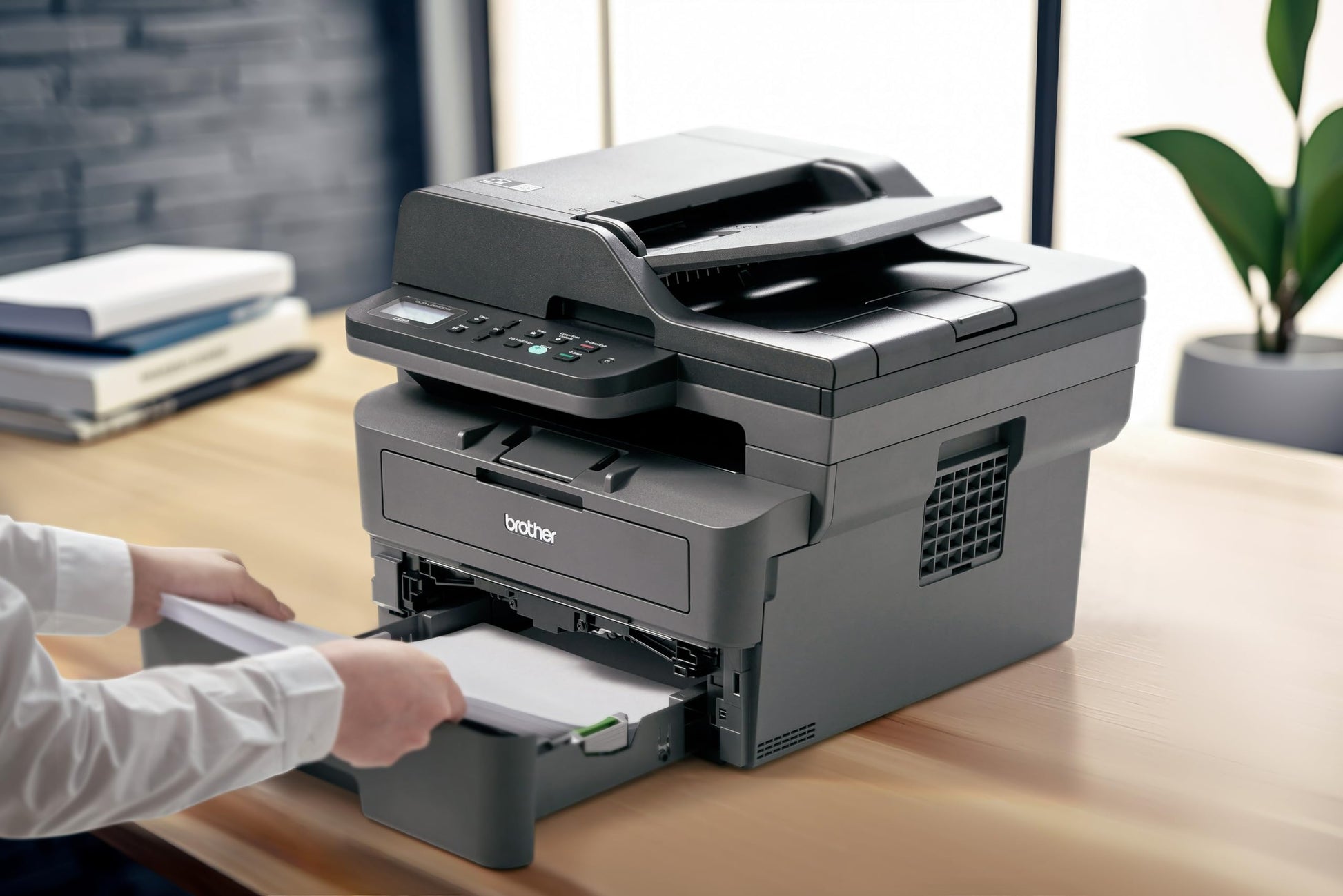 Brother DCP-L2640DW New Launch Auto Duplex Laser Printers, 34 PPM, Print Scan Copy, LCD Display, ADF, 256MB Memory(WiFi Direct LAN USB), 250 Sheet Tray, 2 in 1 (ID) Copy Button,Free Installation,Black 