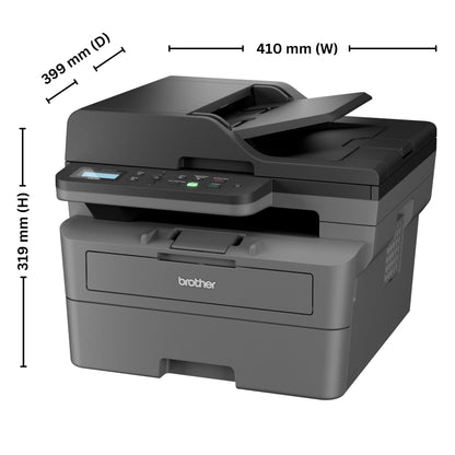 Brother DCP-L2640DW New Launch Auto Duplex Laser Printers, 34 PPM, Print Scan Copy, LCD Display, ADF, 256MB Memory(WiFi Direct LAN USB), 250 Sheet Tray, 2 in 1 (ID) Copy Button,Free Installation,Black 