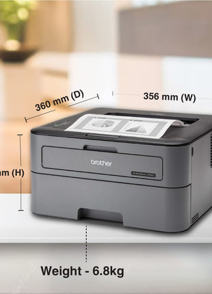 Brother HL-L2321D Automatic Duplex Laser Printers with 30 PPM Print Speed, 8 MB Memory, Large 250 Sheet Paper Tray, Wired USB Connectivity - Black 