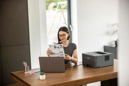 Brother HL-L2440DW (New Launch) Auto Duplex Laser Printer, 30 PPM Print Speed, LCD Display, 64 MB Memory, (WiFi WiFi Direct LAN USB), 250 Sheet Paper Tray, 3000 Pages Inbox Toner, Free Installation 