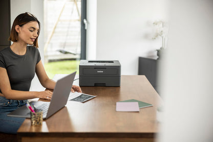 Brother HL-L2440DW (New Launch) Auto Duplex Laser Printer, 30 PPM Print Speed, LCD Display, 64 MB Memory, (WiFi WiFi Direct LAN USB), 250 Sheet Paper Tray, 3000 Pages Inbox Toner, Free Installation 
