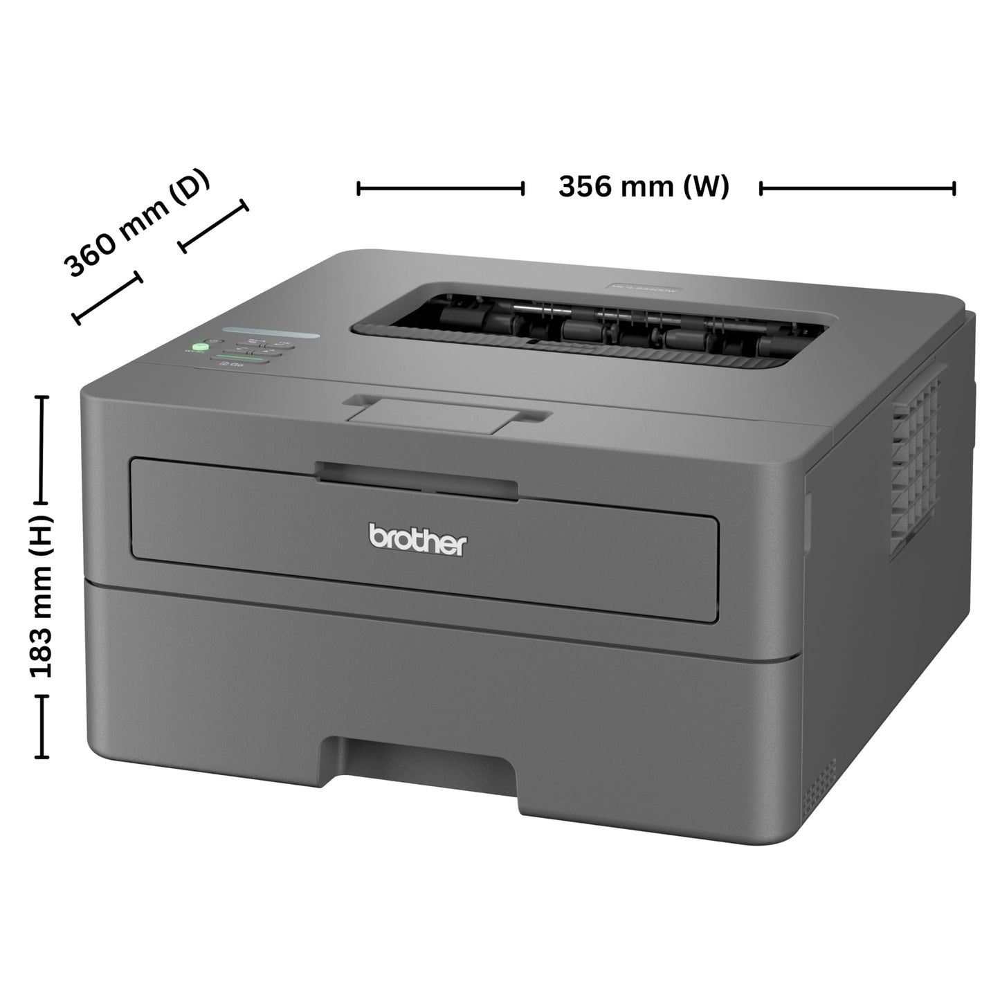 Brother HL-L2440DW (New Launch) Auto Duplex Laser Printer, 30 PPM Print Speed, LCD Display, 64 MB Memory, (WiFi WiFi Direct LAN USB), 250 Sheet Paper Tray, 3000 Pages Inbox Toner, Free Installation 
