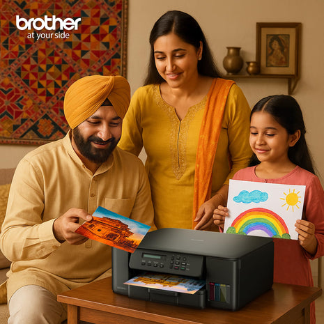 Brother Ink Tank DCP-T535DW New Launch (Print Scan Copy) WiFi Auto Duplex Printer, 128MB Memory, Print Pages Upto 15K in Black & 5K in Color Each (CMY) Get an Extra Black Ink Bottle, Free Installation 