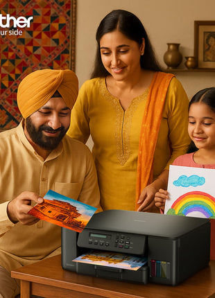 Brother Ink Tank DCP-T535DW New Launch (Print Scan Copy) WiFi Auto Duplex Printer, 128MB Memory, Print Pages Upto 15K in Black & 5K in Color Each (CMY) Get an Extra Black Ink Bottle, Free Installation 