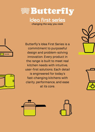 Butterfly ZieraChrome 750 Watt Mixer Grinder | 5 Jars | Uniform Grinding with Tornado Blade & Lid | Long Lasting Annealed SS Jars | Torx21 Motor| Juicer/Blender Jar | 5 Years Warranty 