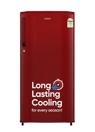 CANDY 165L 1 Star Direct Cool Single Door Refrigerator with Stabilizer free Operation (Red Mono, CSD1761RM) 