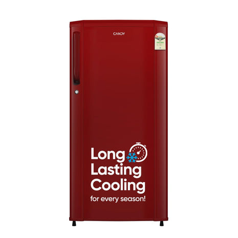 CANDY 165L 1 Star Direct Cool Single Door Refrigerator with Stabilizer free Operation (Red Mono, CSD1761RM) 