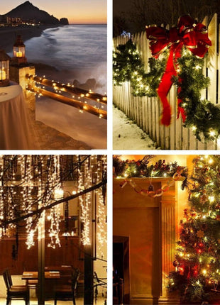 CBK Solar Fairy String Light 200 LEDs 20 Meter Inbuilt Rechargable Batery IP65 Waterproof 8 Mode Copper Wire for Indoor Outdoor Garden Yard Balcony Diwali Christmas Party & Home Decor Led Light 