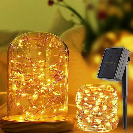 CBK Solar Fairy String Light 200 LEDs 20 Meter Inbuilt Rechargable Batery IP65 Waterproof 8 Mode Copper Wire for Indoor Outdoor Garden Yard Balcony Diwali Christmas Party & Home Decor Led Light 