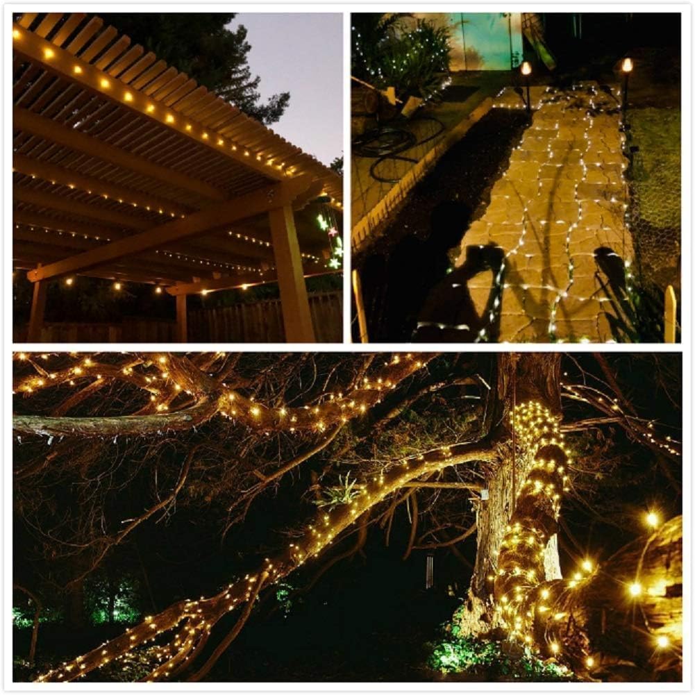 CBK Solar Fairy String Light 200 LEDs 20 Meter Inbuilt Rechargable Batery IP65 Waterproof 8 Mode Copper Wire for Indoor Outdoor Garden Yard Balcony Diwali Christmas Party & Home Decor Led Light 