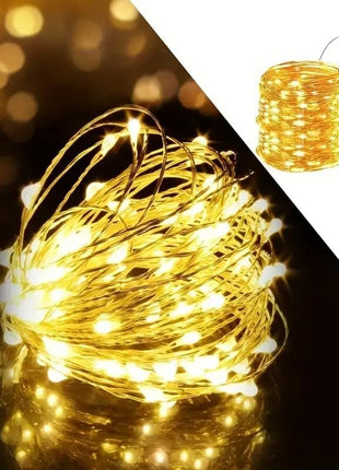 CBK Solar Fairy String Light 200 LEDs 20 Meter Inbuilt Rechargable Batery IP65 Waterproof 8 Mode Copper Wire for Indoor Outdoor Garden Yard Balcony Diwali Christmas Party & Home Decor Led Light 