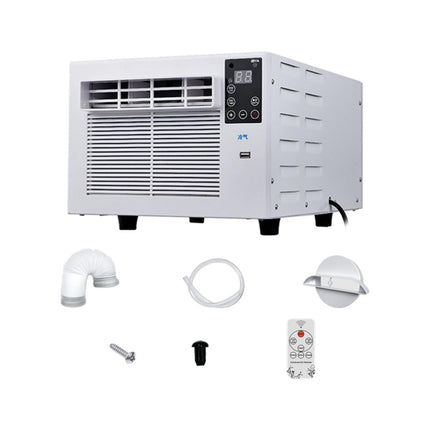 CLUB BOLLYWOOD 1881 BTU Portable Air Conditioner, 550W Cooling, Multi-Purpose, Low Noise Operation, Includes AC Unit, Remote, Exhaust Pipe, Drain Screw, Adapter, Protection Plug, Manual 