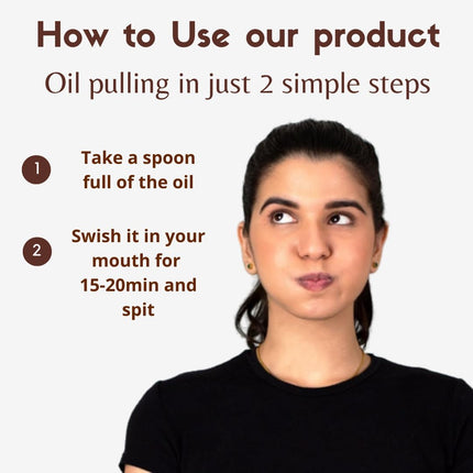 COCO CRUSH Ayurvedic Coconut Oil for Oil Pulling, Cold-pressed & Virgin | Healthy Teeth - Coconut Oil, Tea Tree Oil (100ML) 