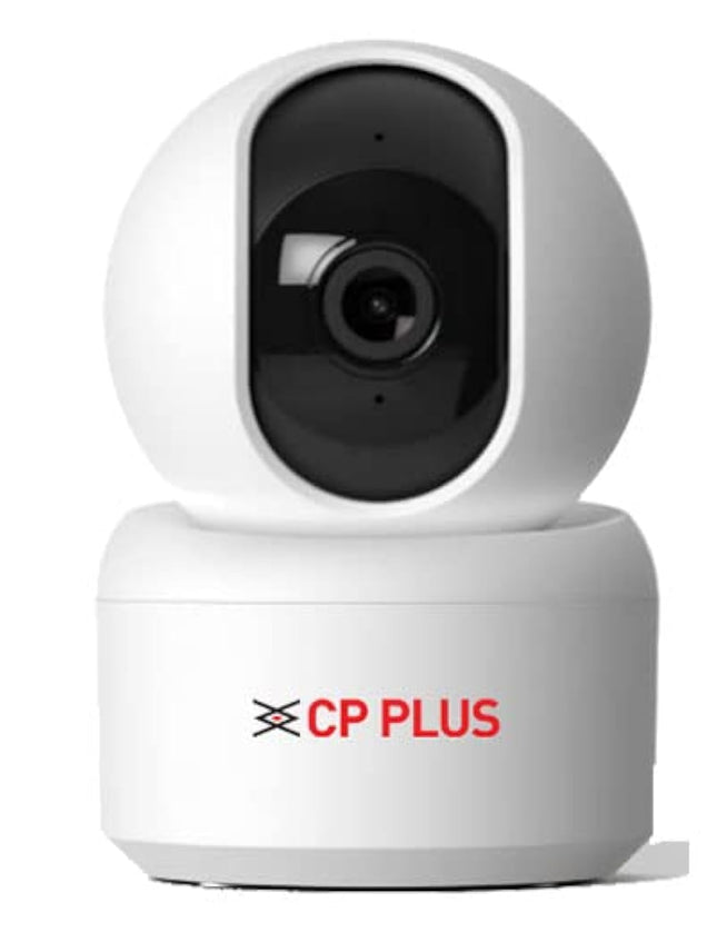 CP PLUS 2MP Full HD Smart Wi-Fi CCTV Home Security Camera | 360° with Pan Tilt | View & Talk | Motion Alert | Night Vision | SD Card (Upto 128 GB), Alexa & Google Support | IR Distance 10mtr | CP-E25A 