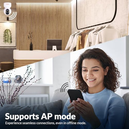 CP PLUS 3MP Smart Wi-fi CCTV Camera | 360° & Full HD Home Security | Full Color Night Vision | 2-Way Talk | Advanced Motion Tracking | SD Card Support (Upto 256GB) | IR Distance 20Mtr | EZ-P31 