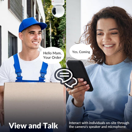 CP PLUS 4MP Wi-fi PT Home Security Smart Camera | 360˚ with Pan & Tilt | Two Way Talk | Cloud Monitoring | Motion Detect | Night Vision | Supports SD Card (Up to 128 GB) | Alexa & OK Google - CP-E41A 