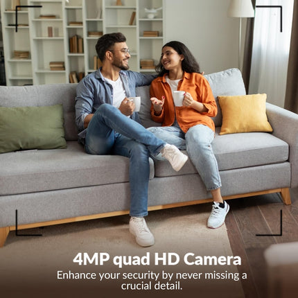 CP PLUS 4MP Wi-fi PT Home Security Smart Camera | 360˚ with Pan & Tilt | Two Way Talk | Cloud Monitoring | Motion Detect | Night Vision | Supports SD Card (Up to 128 GB) | Alexa & OK Google - CP-E41A 