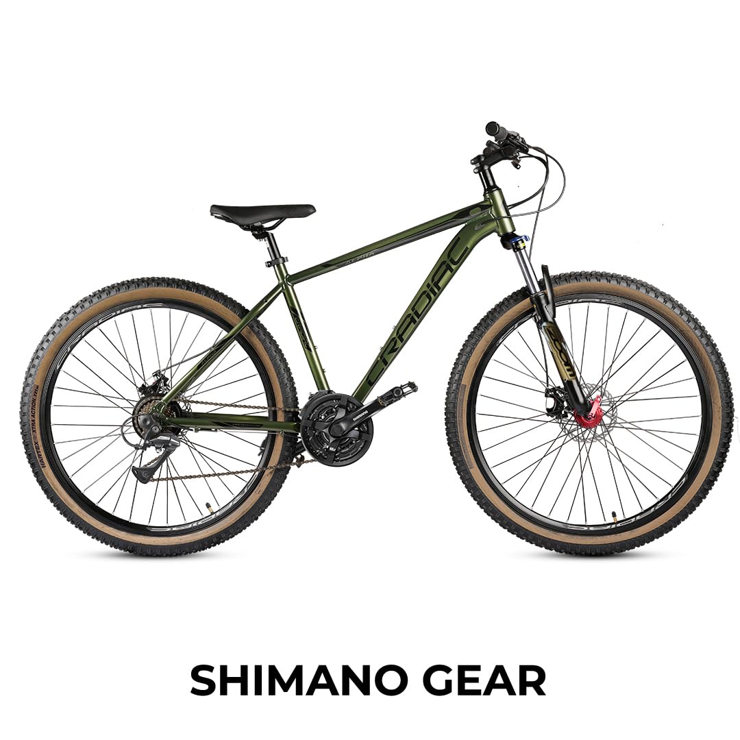CRADIAC - Alpha PRO Gen 2 | 21 Gear MTB Cycle | 6061 Alloy Frame | Dual DISC | 27.5" Inch Mountain Cycle | Zoom Lockout Suspension | Ideal for 15+ Years Men/Boys/Girls 