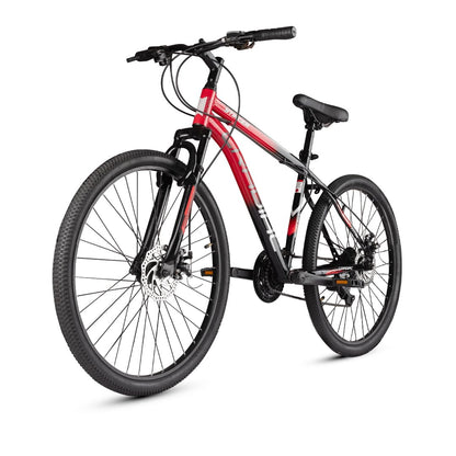 CRADIAC Stinger X7-21 Speed Cycle for Men with Dual Disc Brakes & Front Suspension Fork, 29 T 21 Speed Bicycle for Adults with Hitensile Steel Frame, Ideal for 12+ Years Unisex, 18.5 Inch Frame 