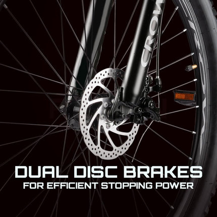 CROW - Fusion 21 Speed | 6061 Light Weight Alloy Frame | 21 Speed Gear Cycle | Lockout Suspension | 29" INCH MTB | Disc Brake | Ideal for 15+ Years with 5.8FT + 