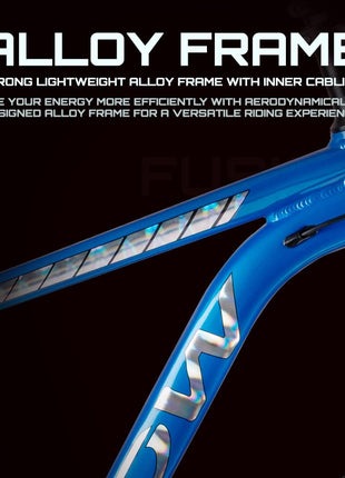 CROW - Fusion 21 Speed | 6061 Light Weight Alloy Frame | 21 Speed Gear Cycle | Lockout Suspension | 29" INCH MTB | Disc Brake | Ideal for 15+ Years with 5.8FT + 