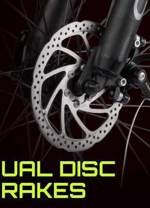 CROW - SPEEDLINER 21 Speed | 700 * 35C Hybrid | 21 Speed Gear Cycle | Dual Disc Brakes | Suspension Fork | HITENSILE Steel Frame | Ideal for Girls/Boys/Men 