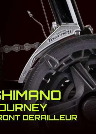 CROW - SPEEDLINER 21 Speed | 700 * 35C Hybrid | 21 Speed Gear Cycle | Dual Disc Brakes | Suspension Fork | HITENSILE Steel Frame | Ideal for Girls/Boys/Men 