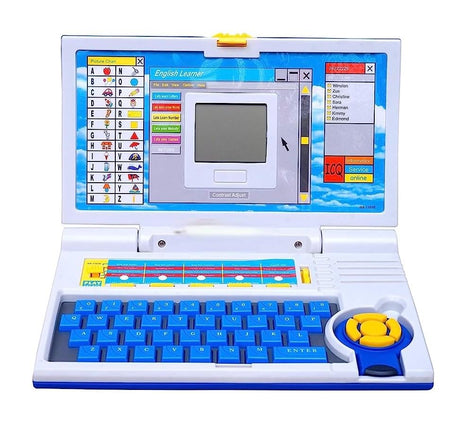 Cable World® Educational Laptop Computer Toy for Kids Above 3 Years - 20 Fun Activity Learning Machine, Now Learn Letter, Words, Games, Mathematics, Music, Logic, Memory Tool 