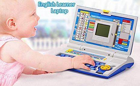 Cable World® Educational Laptop Computer Toy for Kids Above 3 Years - 20 Fun Activity Learning Machine, Now Learn Letter, Words, Games, Mathematics, Music, Logic, Memory Tool 