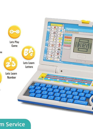 Cable World® Educational Laptop Computer Toy for Kids Above 3 Years - 20 Fun Activity Learning Machine, Now Learn Letter, Words, Games, Mathematics, Music, Logic, Memory Tool 