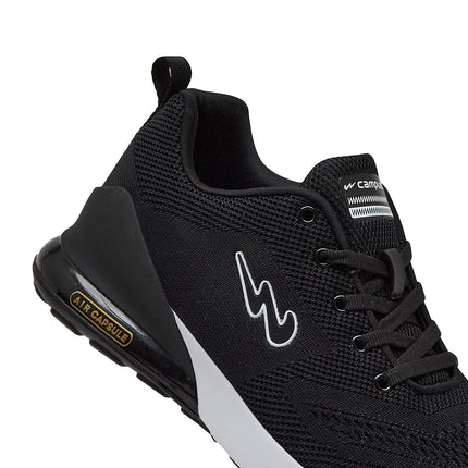 Campus Men's North Plus BLK Running Shoe-7 Kids UK (11G-677) 