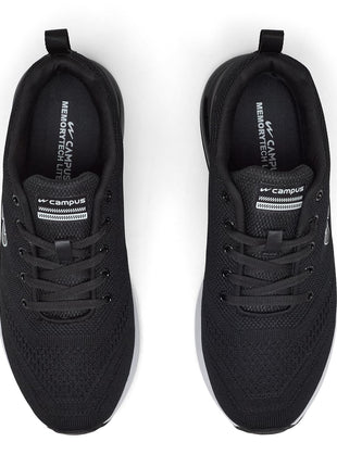 Campus Men's North Plus BLK Running Shoe-7 Kids UK (11G-677) 