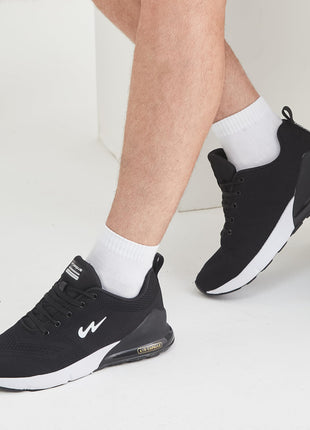 Campus Men's North Plus BLK Running Shoe-7 Kids UK (11G-677) 