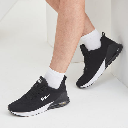 Campus Men's North Plus BLK Running Shoe-7 Kids UK (11G-677) 