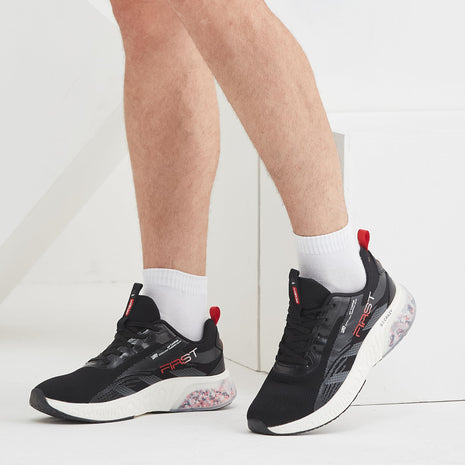 Campus Mens First Running Shoes Black Red Size 10 UK 